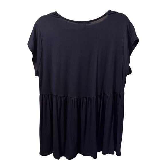 Cable & Gauge Womens Embroidered V-Neck Top Sz XL blouse. NWT - Picture 7 of 11